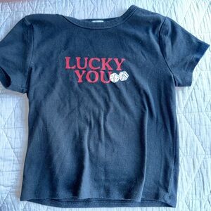 Garage- Lucky You Baby Tee